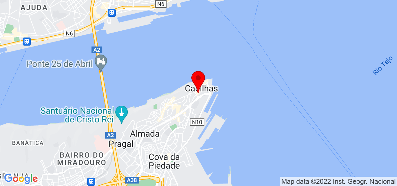 Clara Rocha - Setúbal - Almada - Map