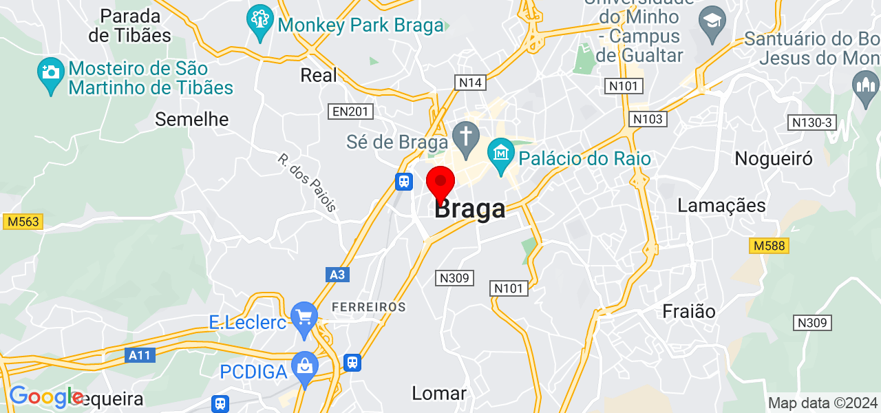 Diogo Ara&uacute;jo - Braga - Braga - Mapa