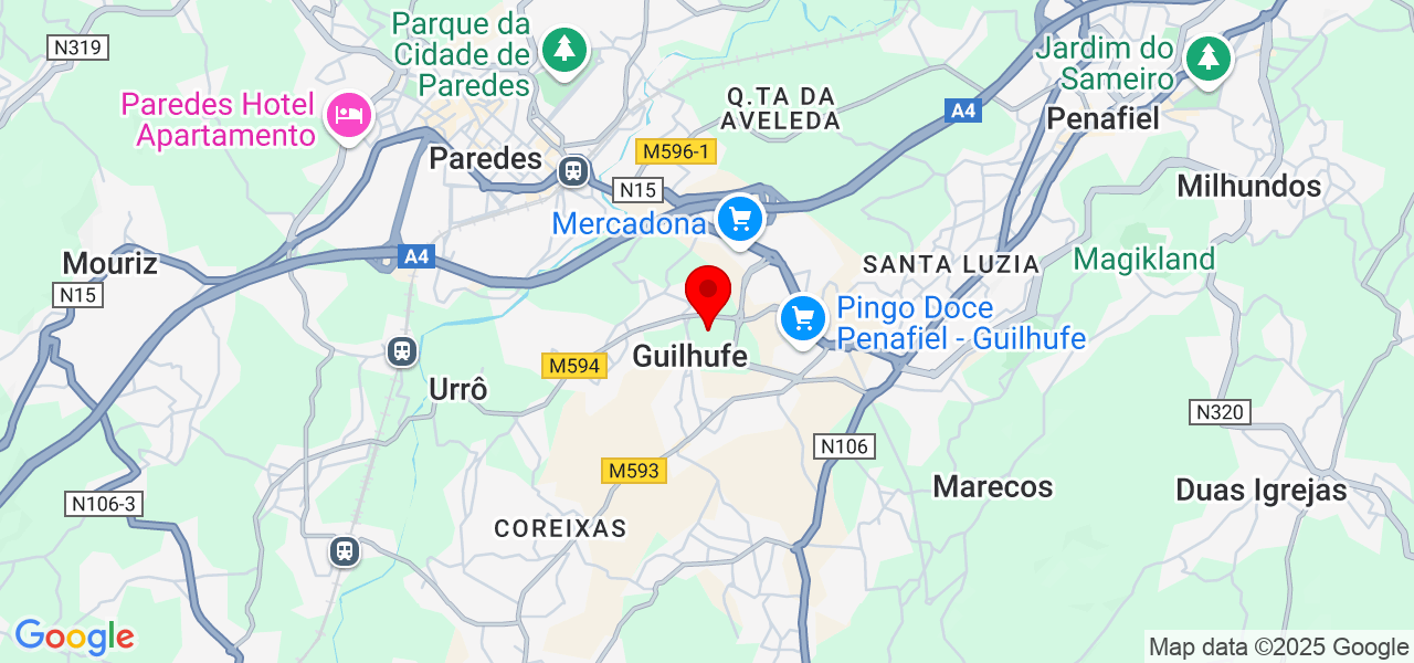 Jorge Pacheco eletricidade - Porto - Penafiel - Map
