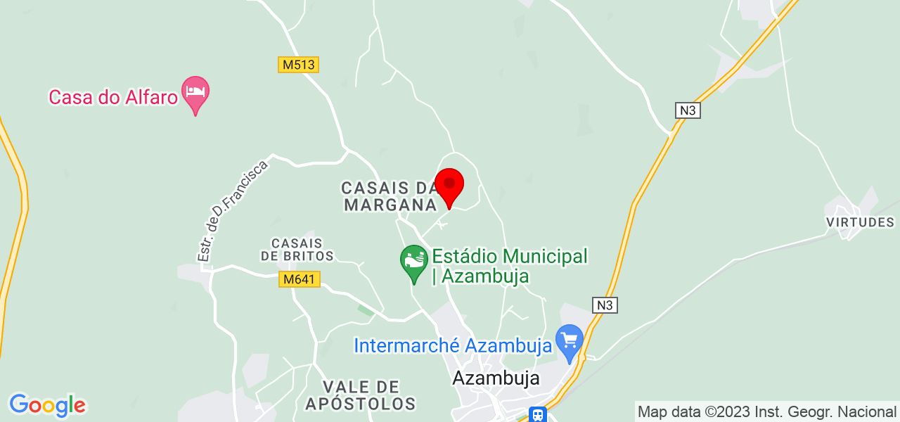 Paulinha - Lisboa - Azambuja - Mapa