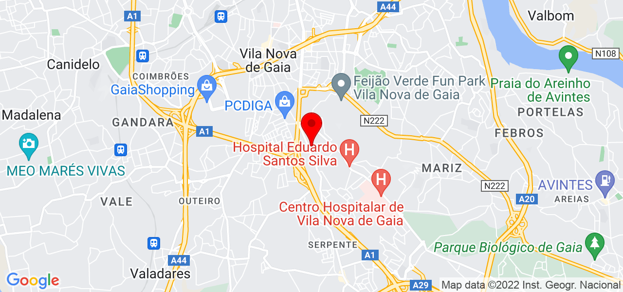 Jussara - Porto - Vila Nova de Gaia - Mapa