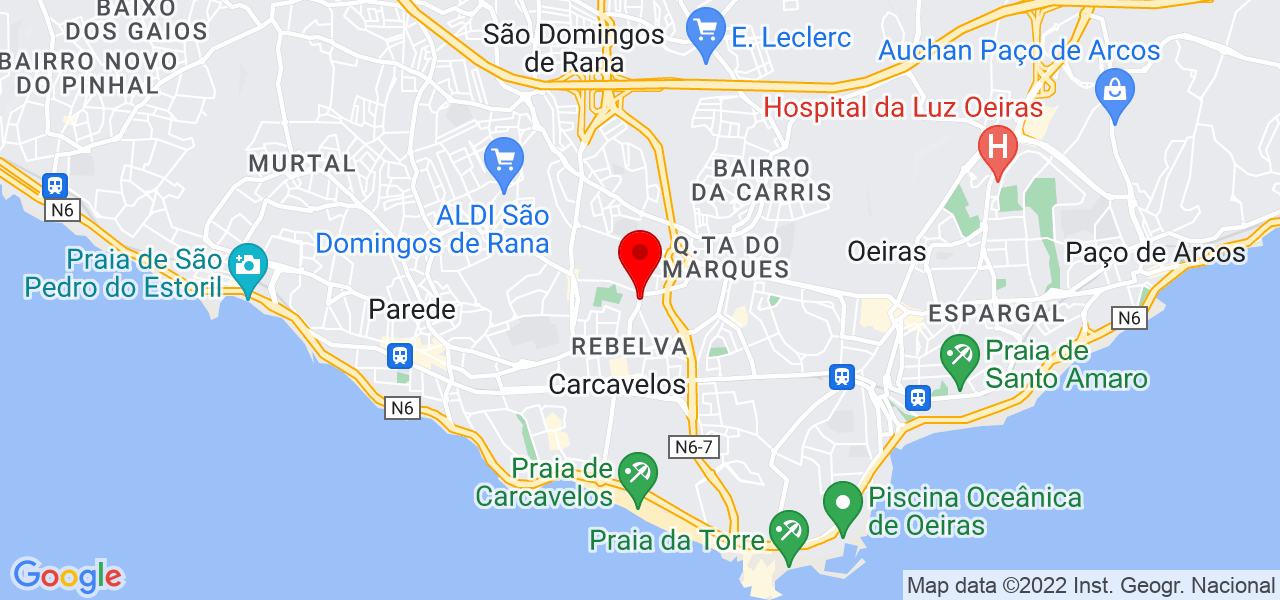 Joao Ferreira - Lisboa - Cascais - Mapa