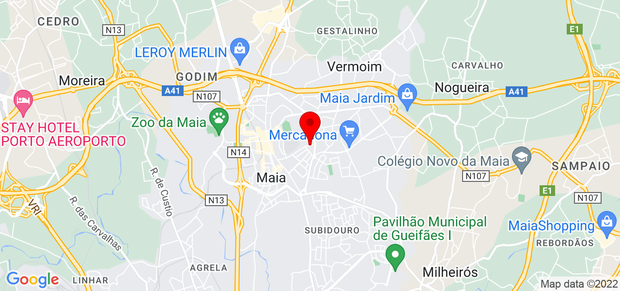 Diogo Silva - Porto - Maia - Mapa