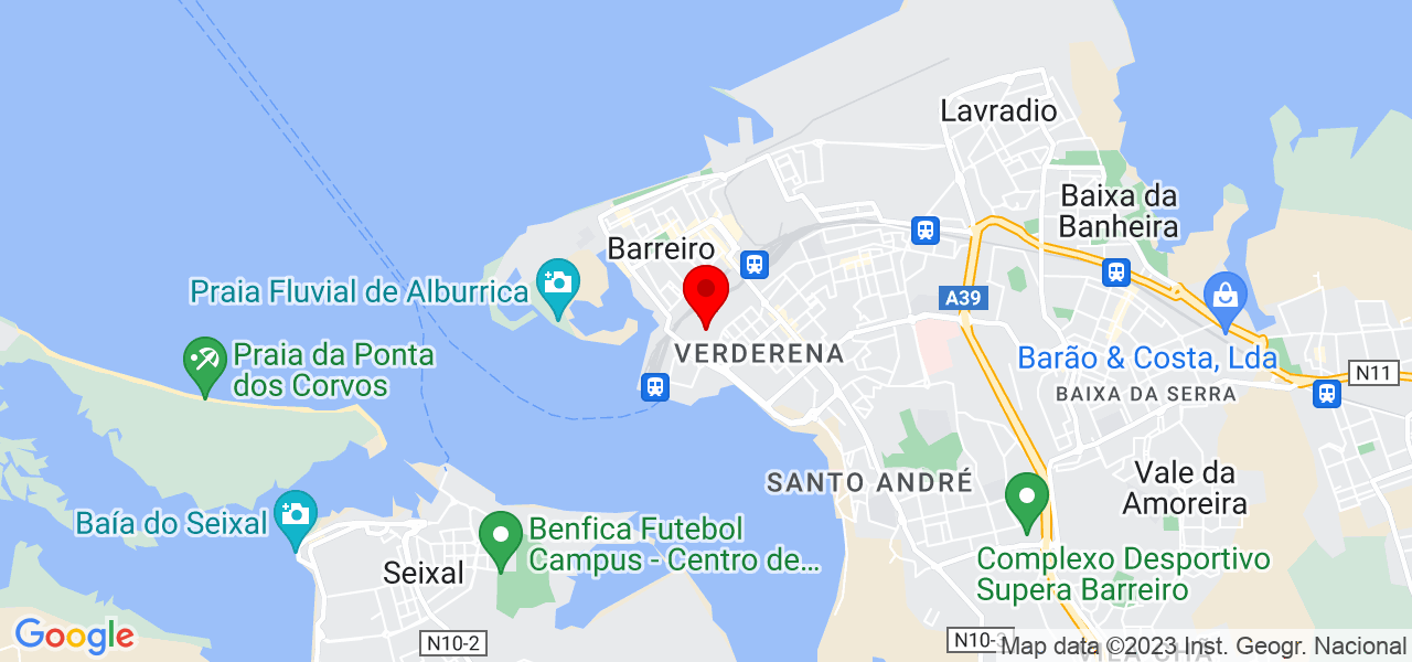 Marisa - Setúbal - Barreiro - Mapa