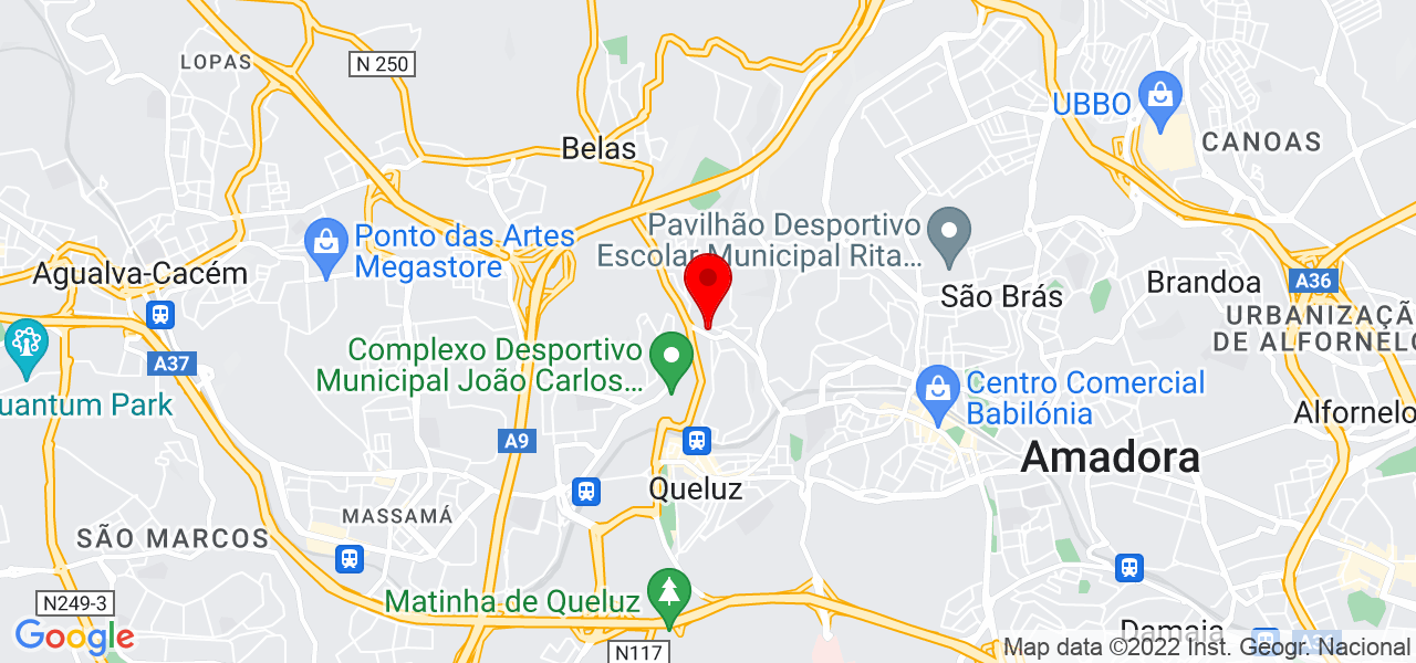 Liseta Sanches - Lisboa - Sintra - Mapa