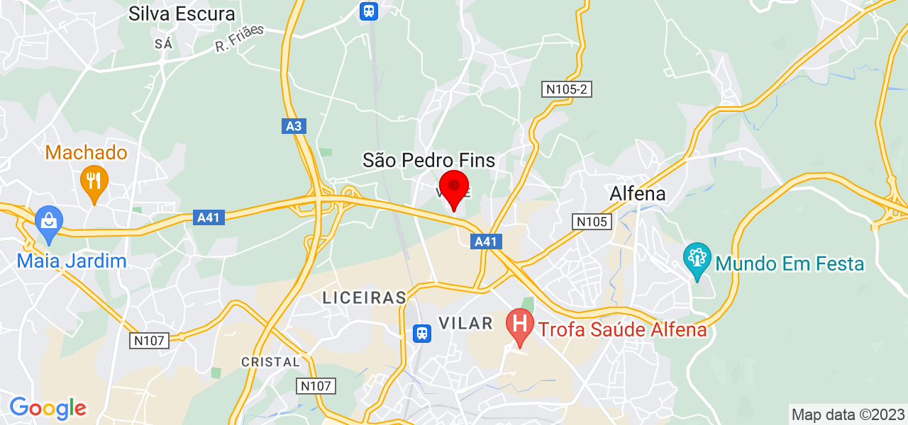 Larissa Valente - Porto - Maia - Mapa