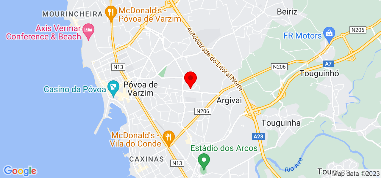 Zeza Leites - Porto - Póvoa de Varzim - Mapa