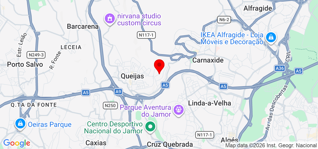 Noely Clean - Lisboa - Oeiras - Mapa