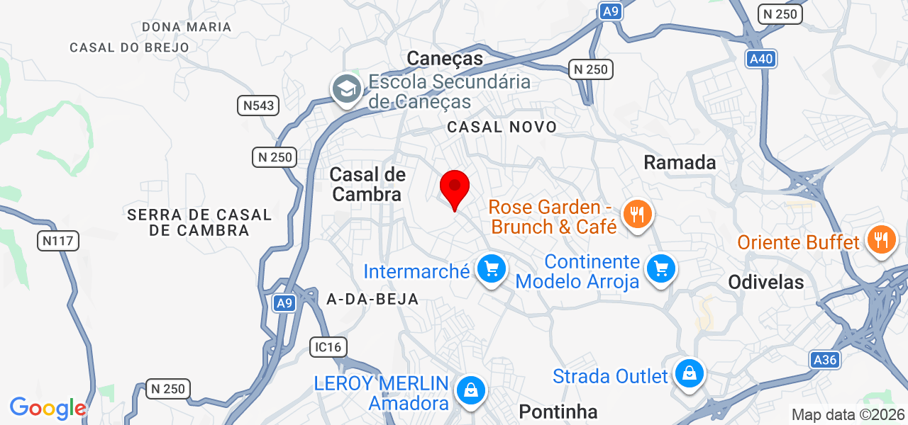 André Silva - Lisboa - Odivelas - Mapa