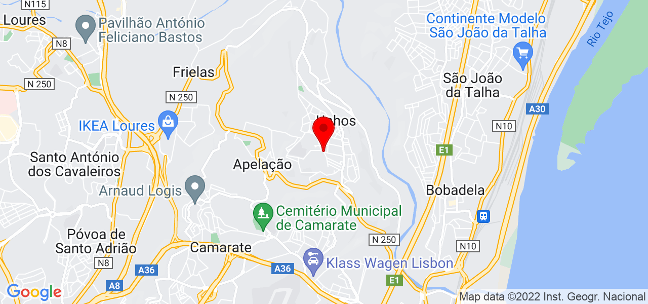 Desentupimentos - Lisboa - Loures - Mapa
