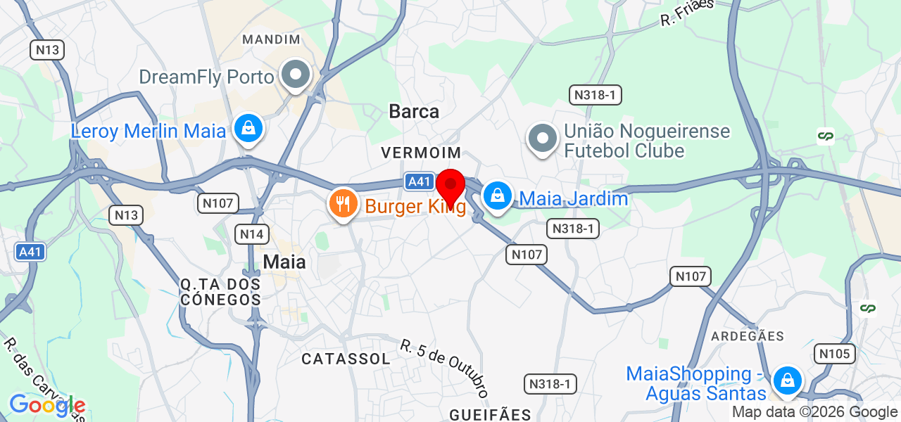 Eletricidade - Porto - Maia - Mapa