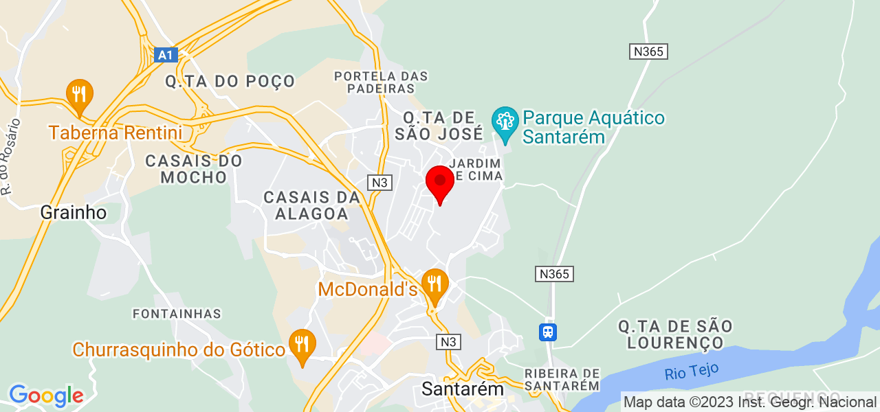 Joaquim Nunes constru&ccedil;ao e remodelacao  unipessoal lda - Santarém - Santarém - Mapa