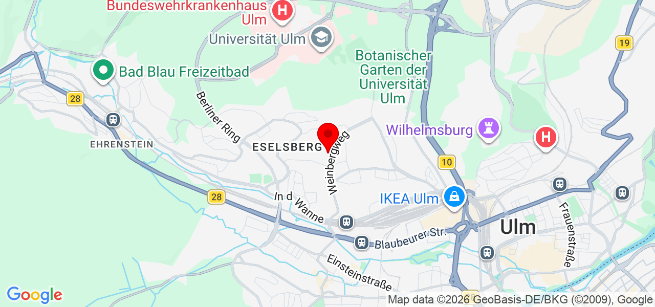Baumpflege Schlupek - Baden-Württemberg - Ulm - Karte