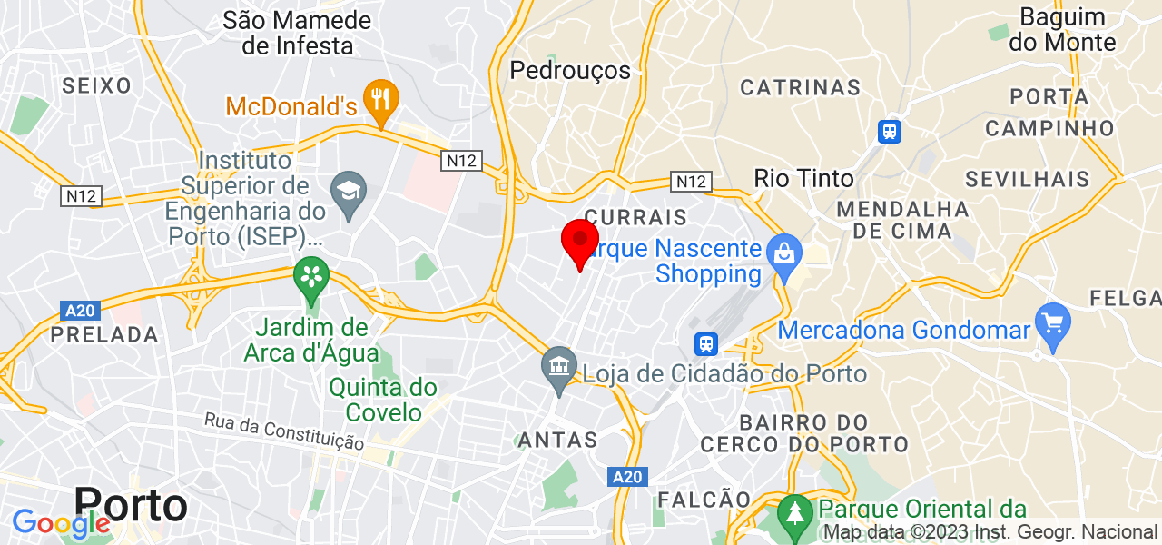 Jos&eacute; Pinheiro - Porto - Porto - Mapa