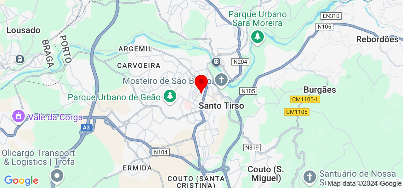 Arthur - Porto - Santo Tirso - Carte