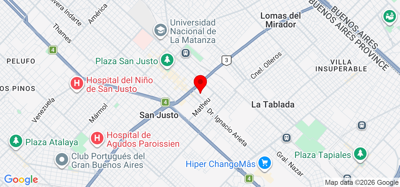 Blas Fernández - Buenos Aires - SAN JUSTO - Map