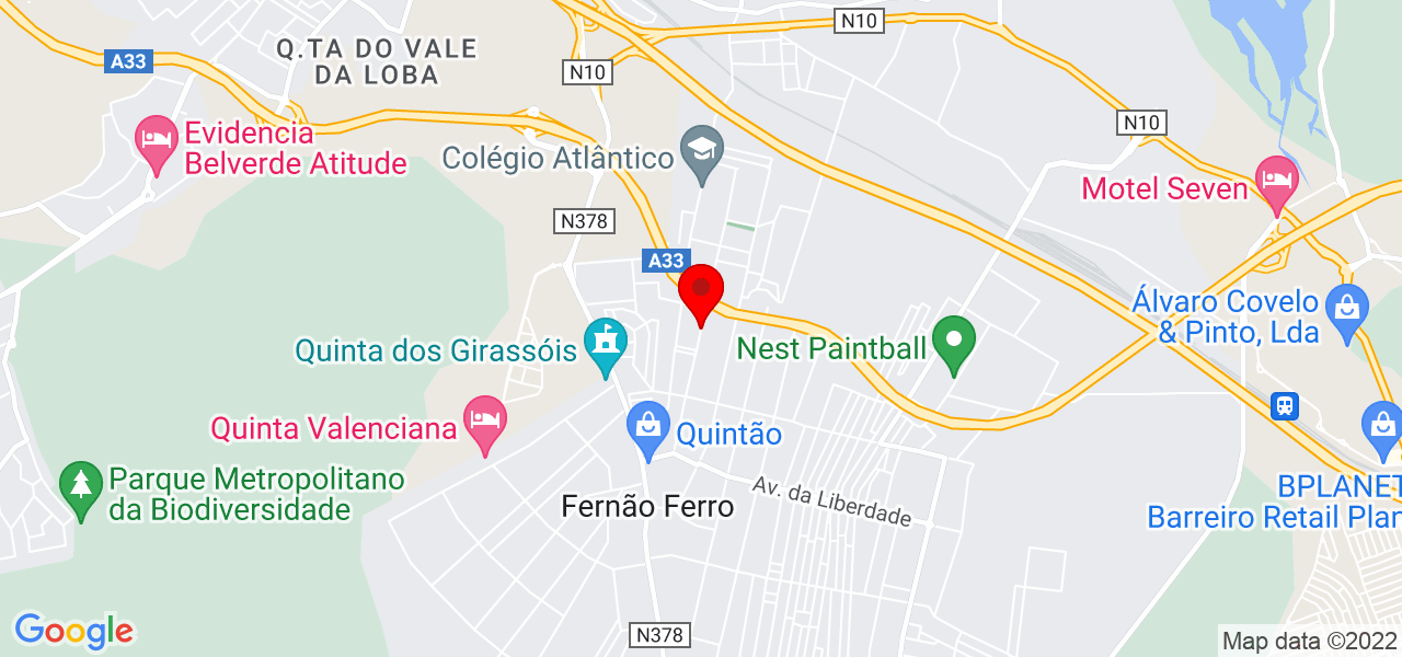 Ascens&atilde;o Silva Unipessoal - Setúbal - Seixal - Mapa