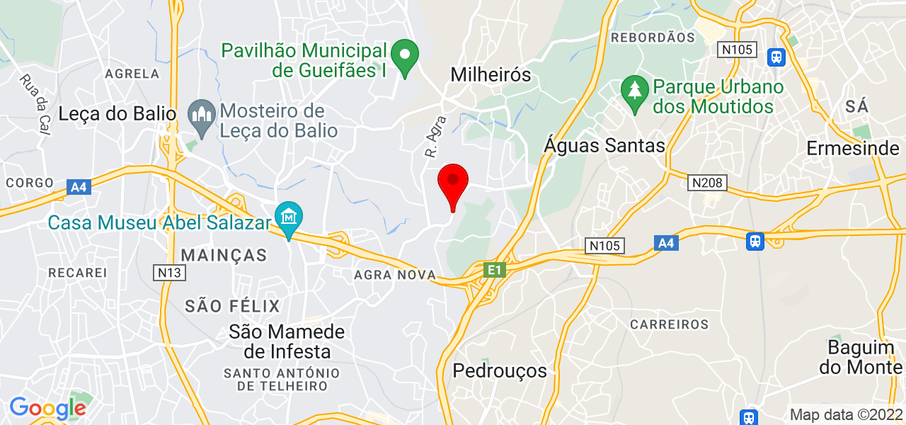 Z&eacute;Z&eacute; Almeida - Porto - Maia - Mapa