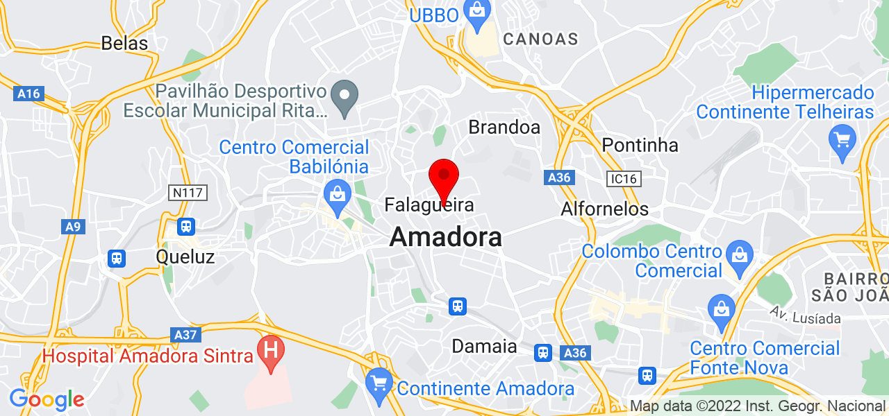 VANYLIMPA - Lisboa - Amadora - Mapa