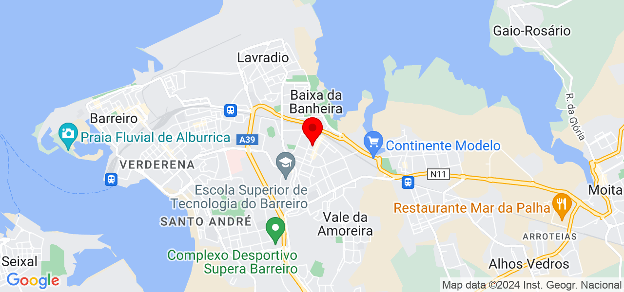 Matheus Freire - Setúbal - Moita - Mapa