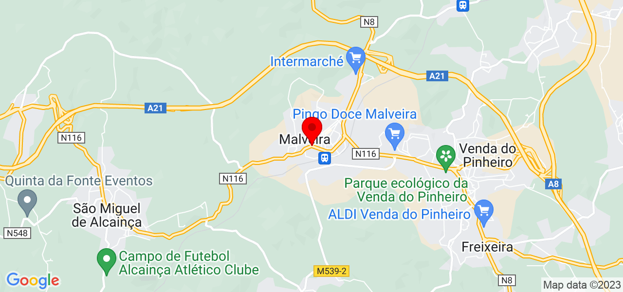 Erika Belotti Mer&iacute;sio - Lisboa - Mafra - Mapa