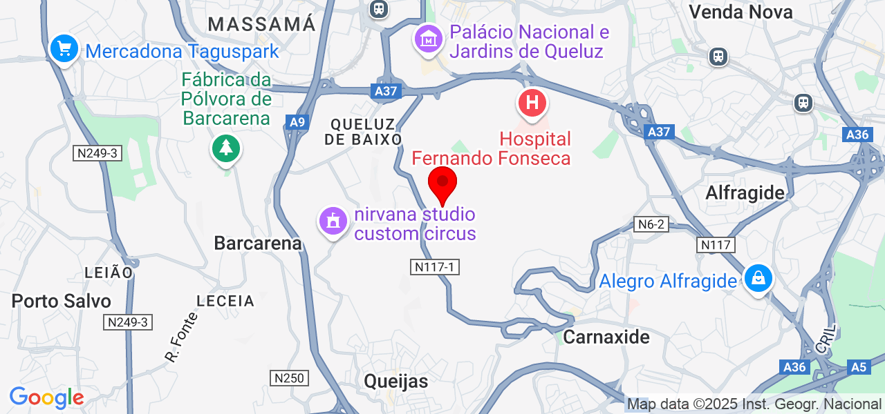 Santos Remodelacoes - Lisboa - Amadora - Mapa