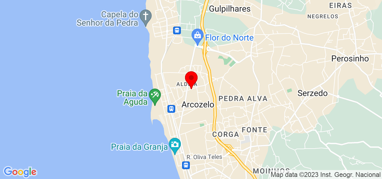 Rui Azeredo - Porto - Vila Nova de Gaia - Mapa