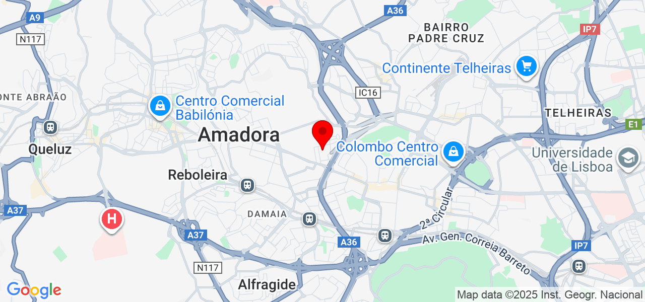 OptiClean - Lisboa - Amadora - Karte