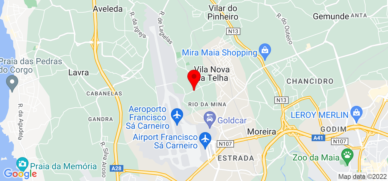 turbo costa - Porto - Maia - Mapa