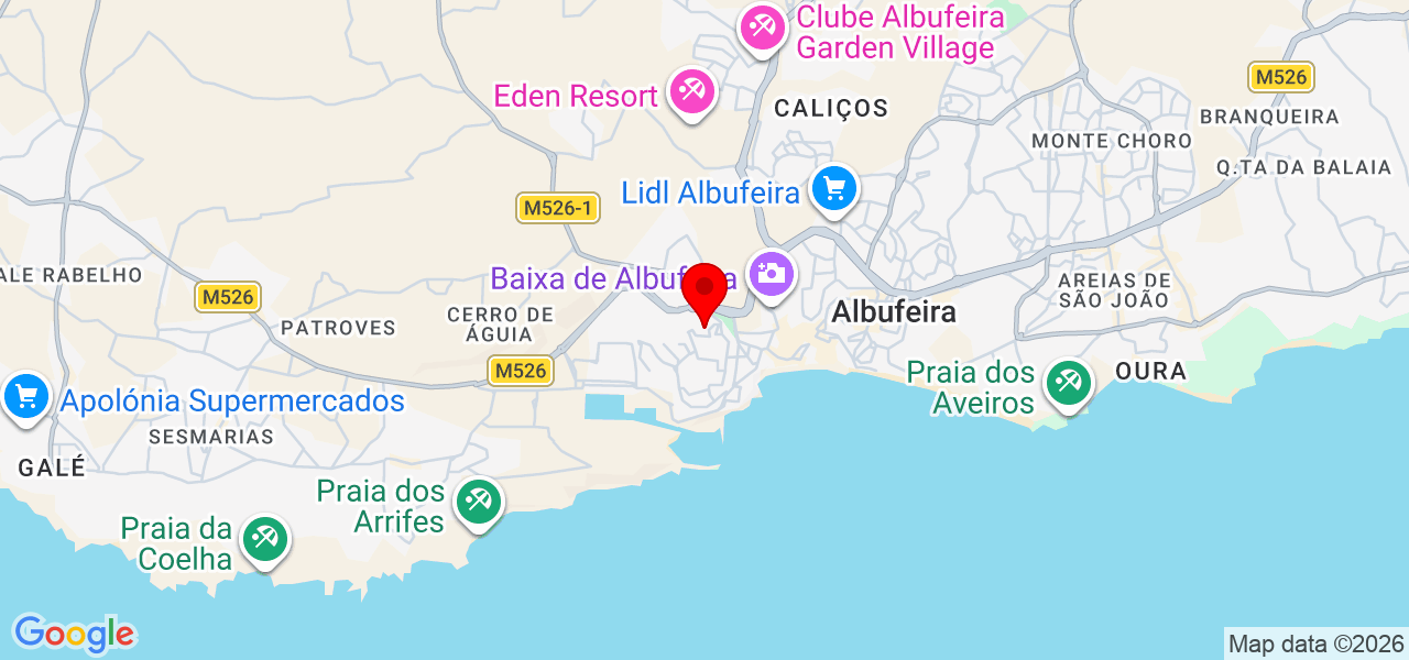 Roberto - Faro - Albufeira - Mapa