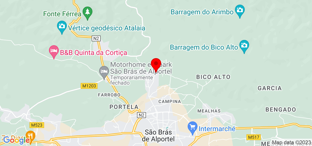 ebenezer construcoes - Faro - São Brás de Alportel - Mapa