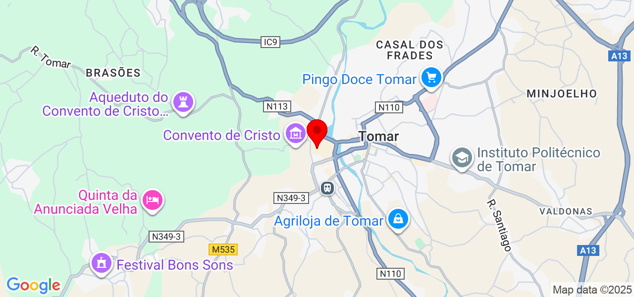 Auxiliar de limpeza - Santarém - Tomar - Mapa