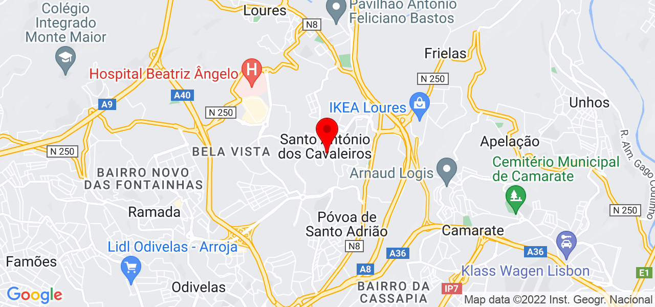 Ana Beatriz - Lisboa - Loures - Mapa