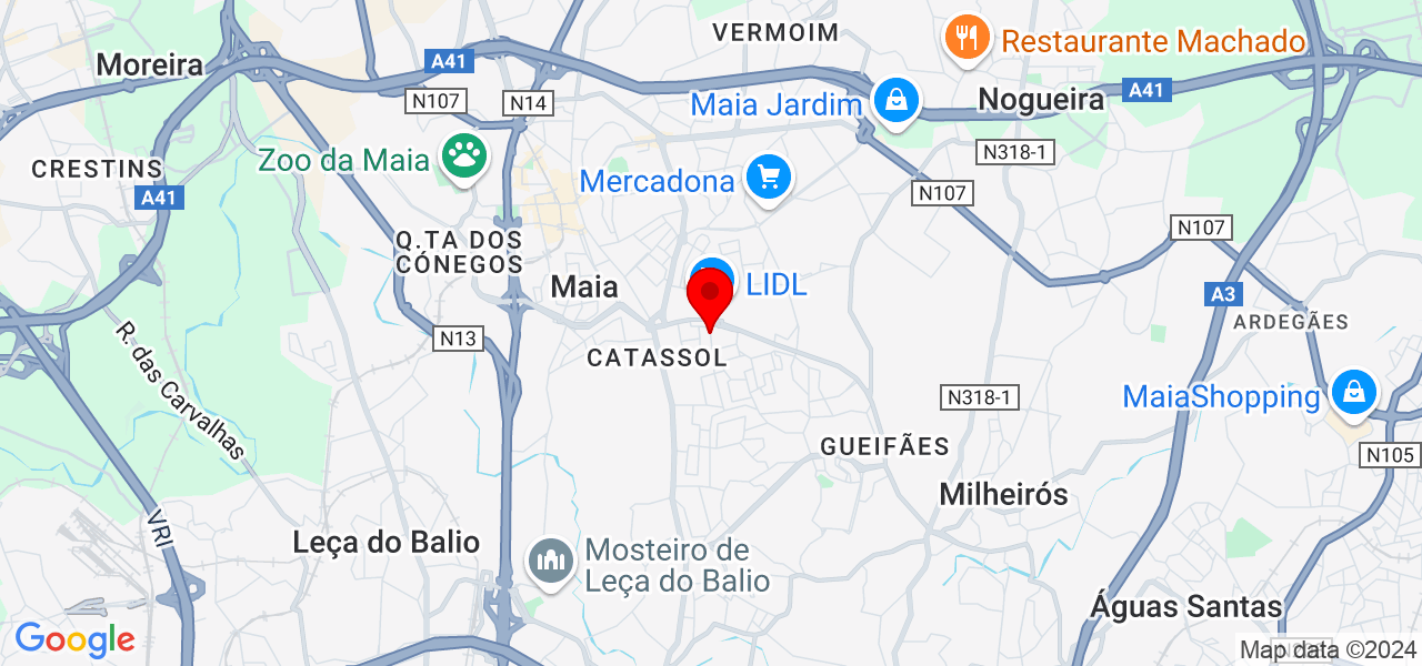 Hugo Cunha - Porto - Maia - Mapa