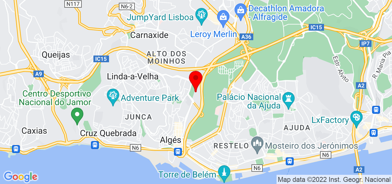 Bernardo Nunes - Lisboa - Oeiras - Mapa