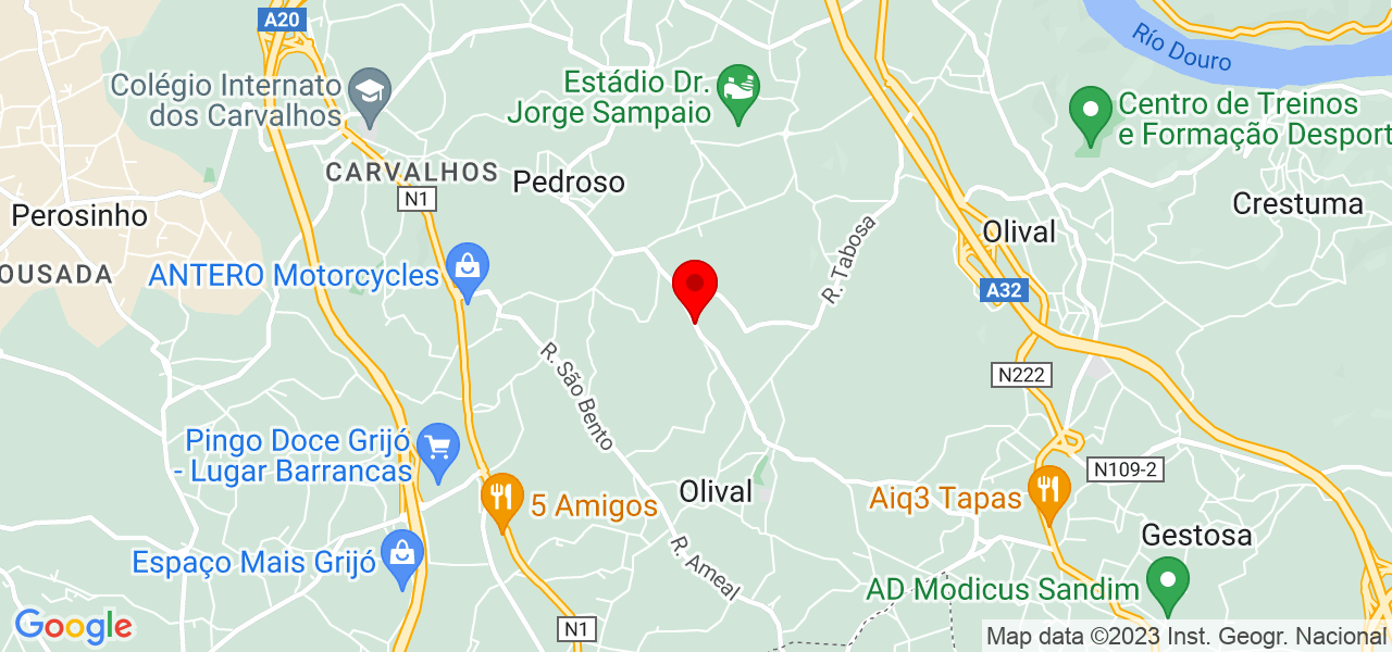 Claudia - Porto - Vila Nova de Gaia - Mapa