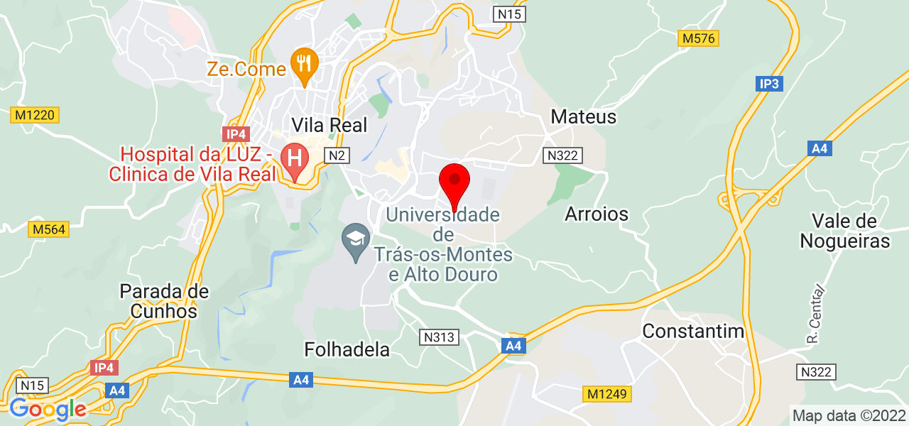 Natercia - Vila Real - Vila Real - Mapa