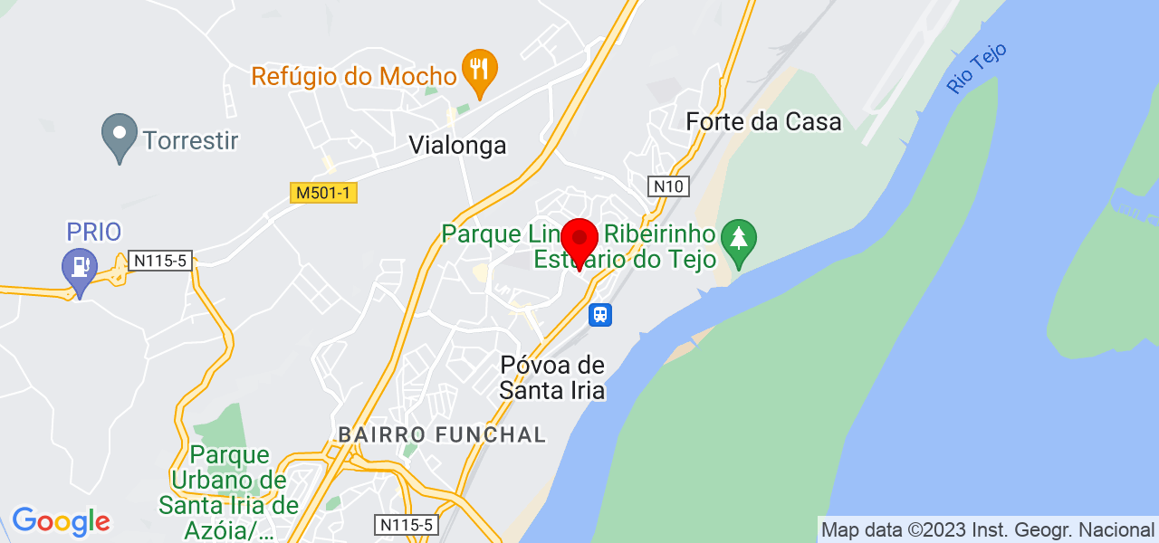 Filipe Marreiros Personal Trainer - Lisboa - Vila Franca de Xira - Mapa