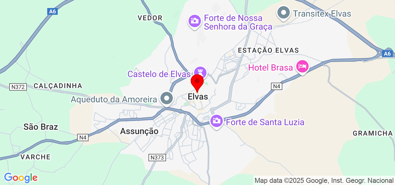 Romina - Portalegre - Elvas - Map