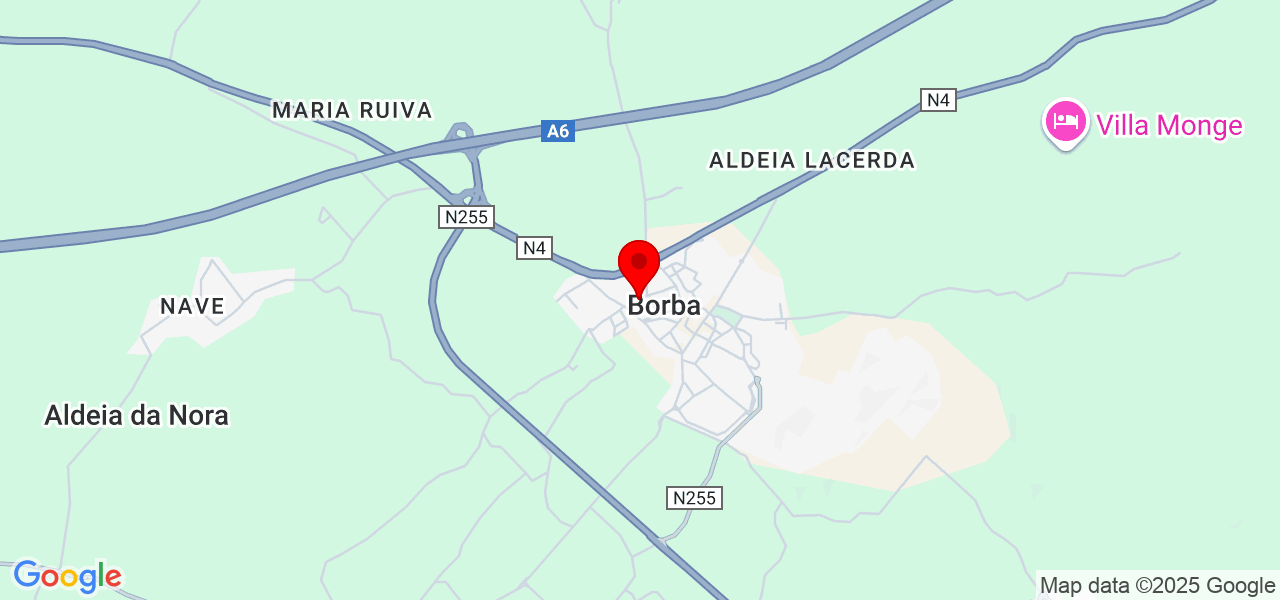 Hugo - Évora - Borba - Map