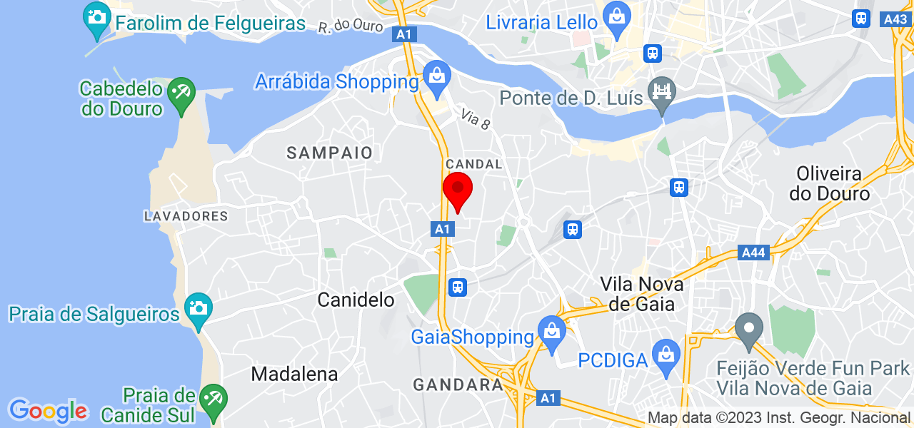 Layra Passos - Porto - Vila Nova de Gaia - Mapa