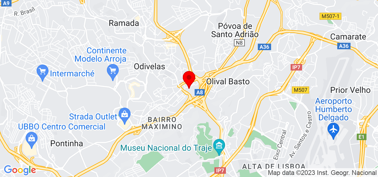 Paulo Mendes - Lisboa - Odivelas - Mapa