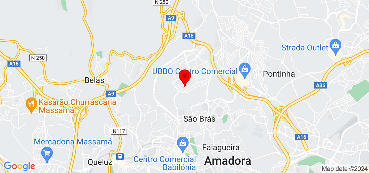 Enfermeira lencenciada - Lisboa - Amadora - Mapa