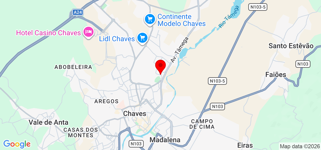 Fábio - Vila Real - Chaves - Karte