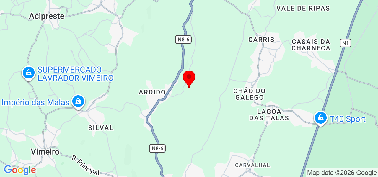 CF Home Care - Leiria - Alcobaça - Karte