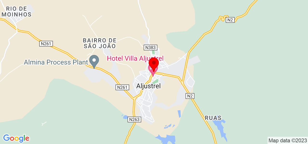 Arq. Ruben Moreno - Beja - Aljustrel - Mapa