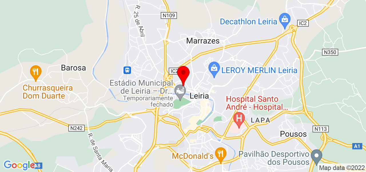JM Pinturas - Leiria - Leiria - Mapa