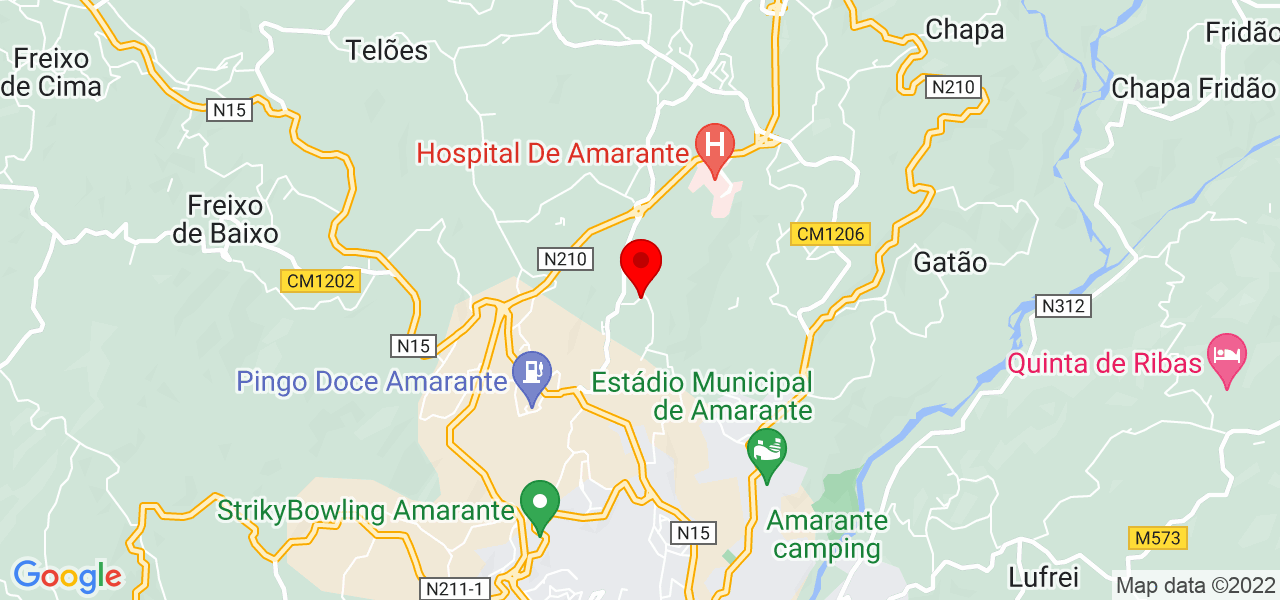 Carolina Almeida - Porto - Amarante - Mapa