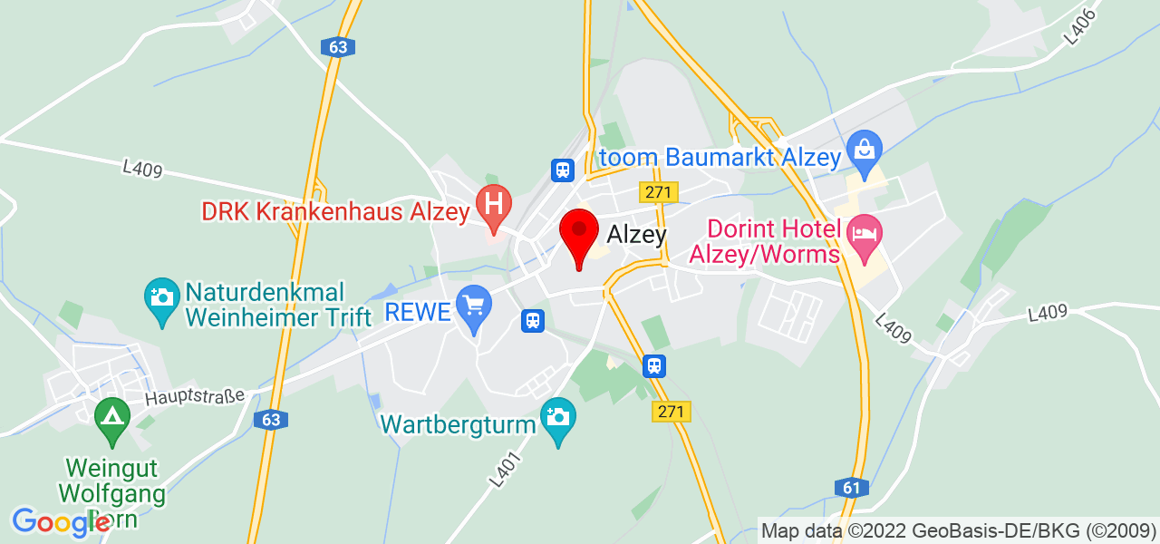 Luis Seno Design - Rheinland-Pfalz - Alzey-Worms - Karte