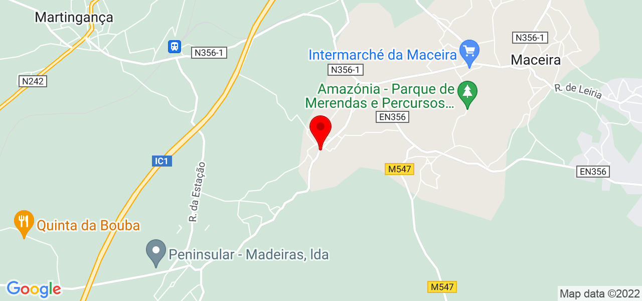 &Acirc;ngela Febra - Leiria - Leiria - Mapa